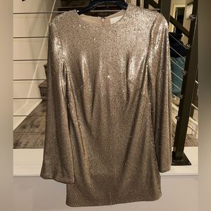 Dress The Population gold sequin dress